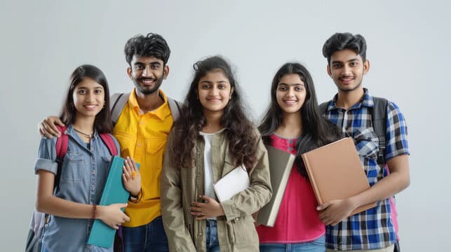 Happy students from Apex Academy